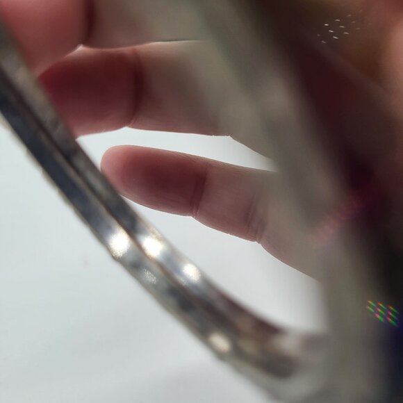 Dannijo Vega Hoop Earrings Rainbow Multicolor Silver Tone - Picture 8 of 15